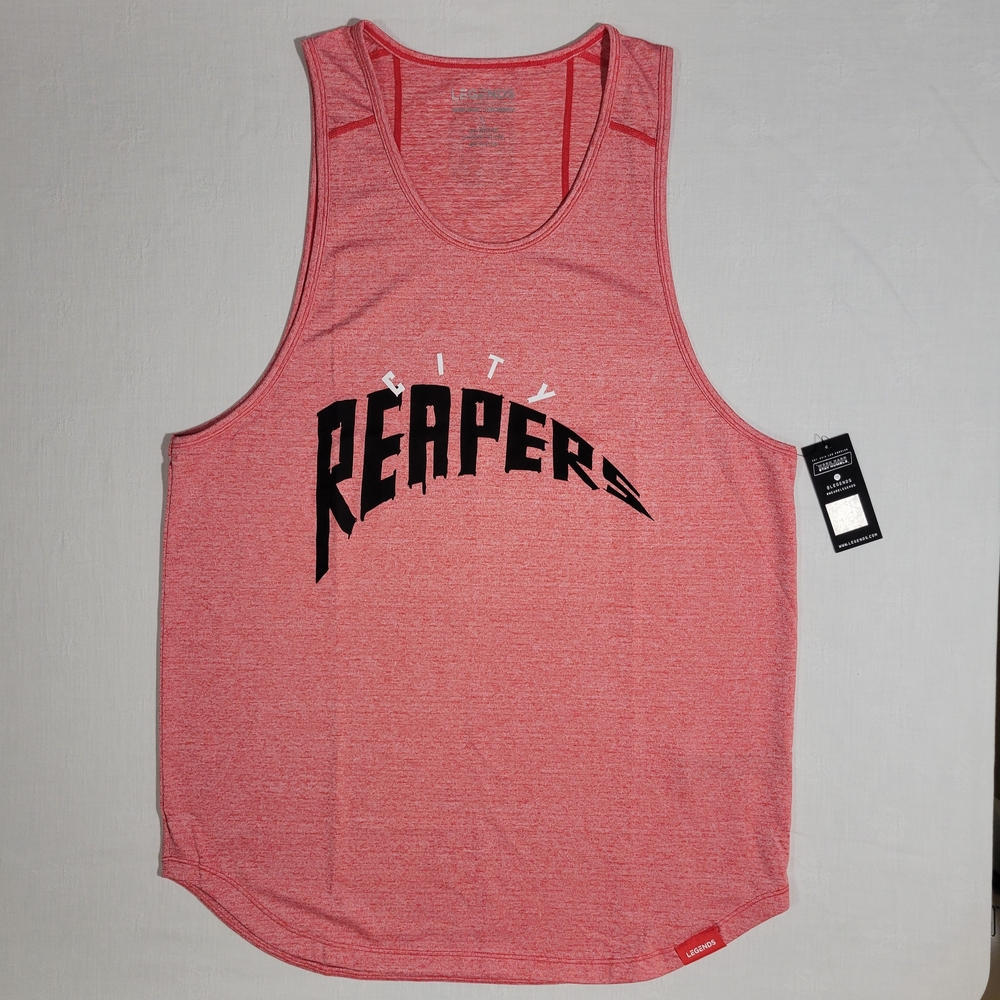 NWT Legends: City Reapers (Men's L) Red Enzo Workout Athletic Tank Top